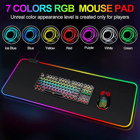Large RGB Gaming Mouse Pad -15 Light Mode