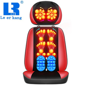 Electric Full Body Massage Chair Neck Back Waist Massage Cushion Heat & Vibrate Massage Pad as a Gift for Wife Parents LEK-918L