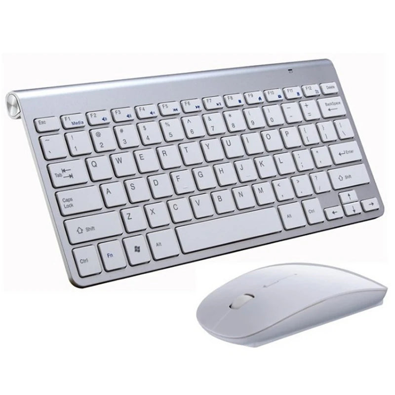 2.4G Wireless Keyboard and Mouse Combo Mini Korean Russian Spanish Hebrew Arabic Keyboard Mouse Set For Notebook Laptop Mac