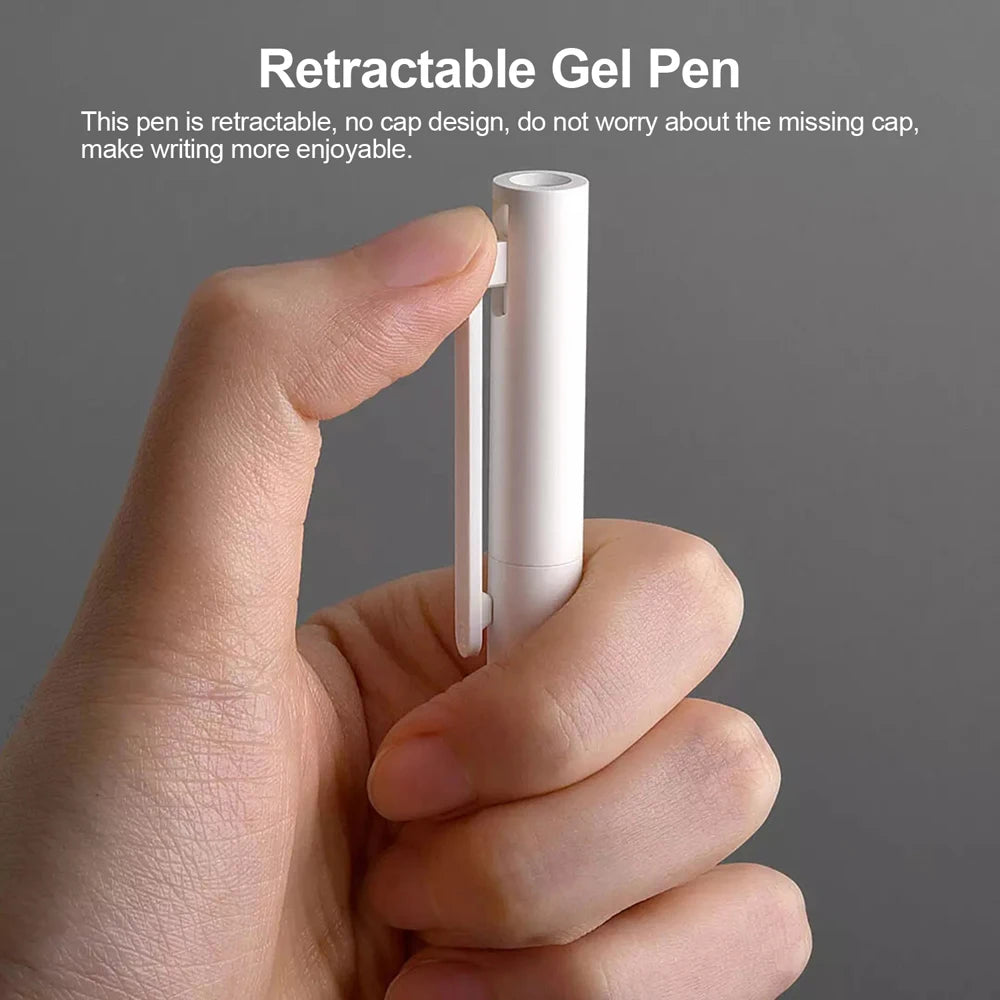 Original Xiaomi Pen Mi Gel Pen Writing Smooth Light Grip Mijia Press the Core 0.5mm Replacement Blue Black Red Refills