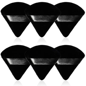 2/6Pcs Triangle Powder Puff Face Makeup Sponge Soft Velvet Cosmetic Puff Blender Beauty Foundation Sponge Make Up Accessories