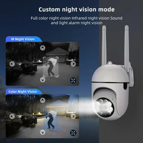 JOOAN 3MP WiFi Camera Home PTZ IP Camera Color Night Audio Wireless Surveillance Camera Auto Tracking Security CCTV Camera