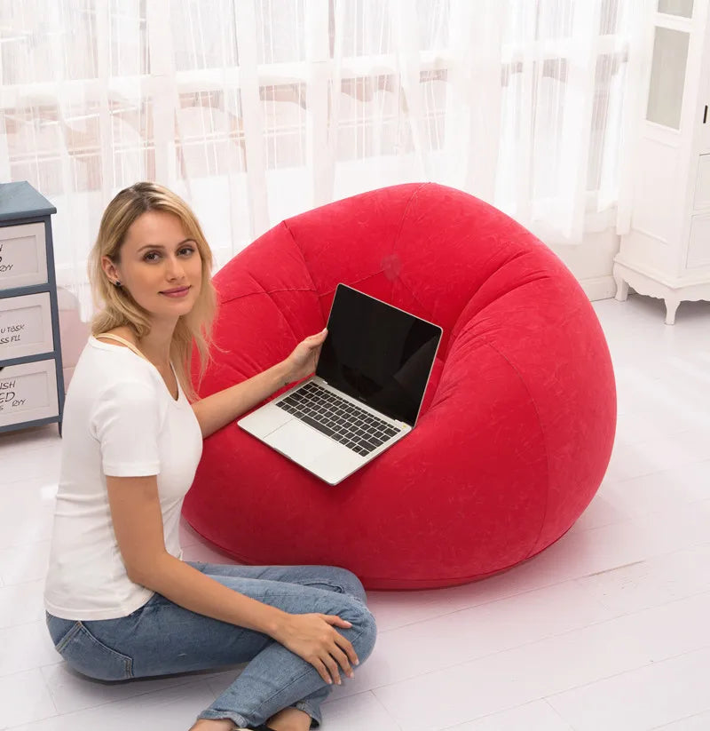 Hot Lazy Inflatable Sofa Chair PVC Single Lounger Ball Sofa Couch Tatami Living Room Chair Furniture