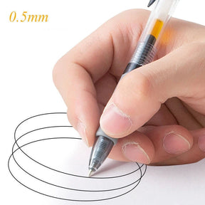 0.5mm Retractable Gel Pens Set Black/red/blue Ink Ballpoint for Writing Refills Office Accessories School Supplies Stationery