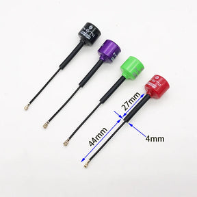 mini RHCP 5.8G Lollipop 4 Antenna high gain 2.8Dbi FPV Transmitter/Receiver SMA/RP-SMA/MMCX/UFL Antenna for RC FPV racing drone