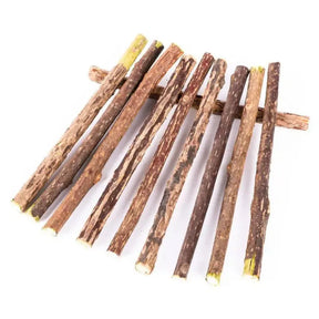 10/15/20 pcs/lot Catnip Stick Pet Cat Molar Toys Natural Wood Polygonum Sticks Cleaning Teeth Relieve Boredom Snacks Chews Toys