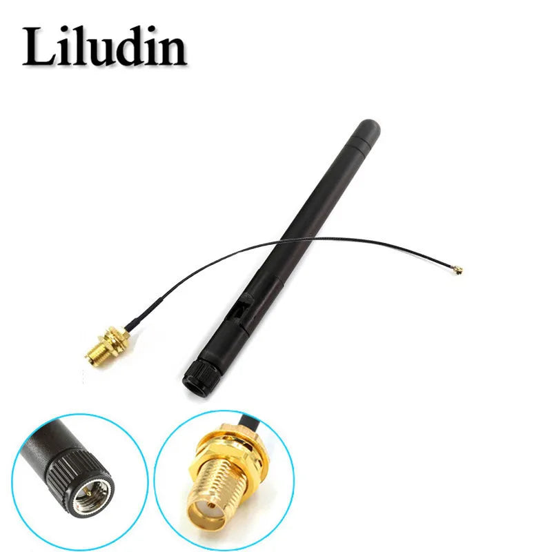 2.4GHz 3dBi WiFi 2.4g Antenna Aerial RP-SMA Male wireless router+ 15cm PCI U.FL IPX to RP SMA Male Pigtail Cable ESP8266 ESP32