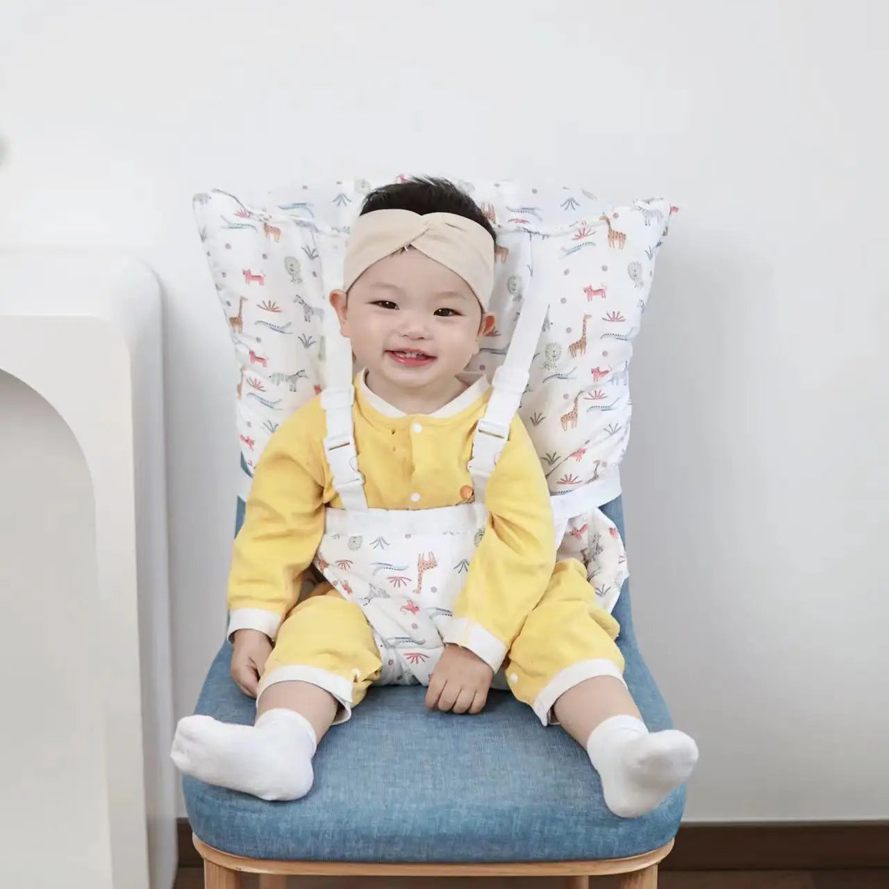 1PCS Portable Baby Chair Safety Seat Harness for Toddler, Baby Travel Essential Easy High Booster Seat Cover for Infant Eating