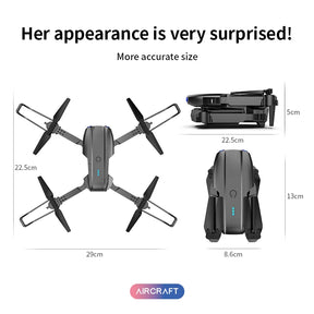 2024 New E99 Pro Drone With 4K Professional Camera 50x Zooming And LED Night Flight Lights Long Endurance Helicopter Toy Gift