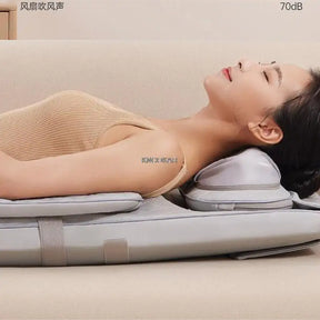 Upgrade Electric Full Body Massage Chair Neck Back Waist Massage Cushion Heat Vibrate Kneading Leg Massage Pad Seat Relaxation