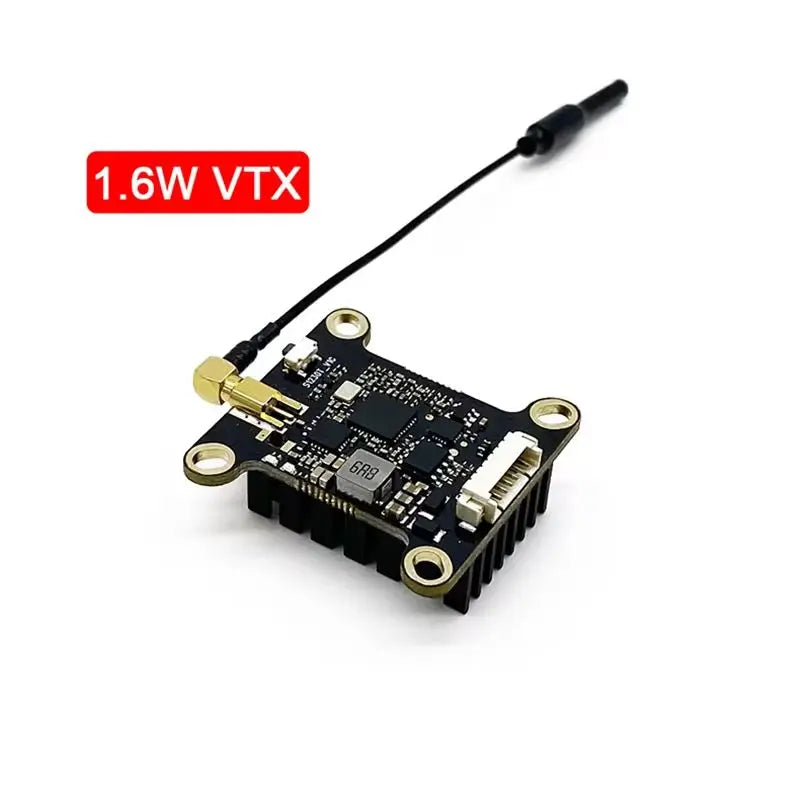 1.6W VTX 5.8GHZ 48CH 10/200/500/800/1600mW Adjustable FPV VTX Transmitter MMCX Antenna for RC FPV Drone Long Range Quadcopter