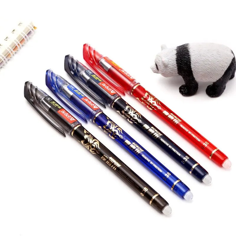 23 PCS Erasable Gel Pen Set Ballpoint Pens Rod 0.5mm Muti-Colors Ink Washable Handle Stationery School Office Writing Supplies