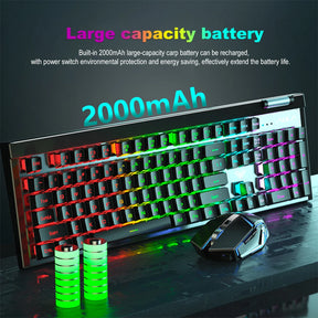 T610 Wireless Keyboard & Mouse Combo Rechargeable Notebook, Desktop Office, Home Gaming, E-sports Keyboard & Mouse