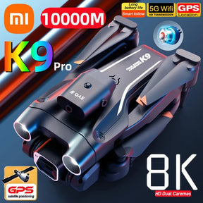 Xiaomi K9 Pro 8K Dual Camera HD Professional Aerial Photography Drone Obstacle Avoidance GPS Brushless Motor 1-Key Return 10000M