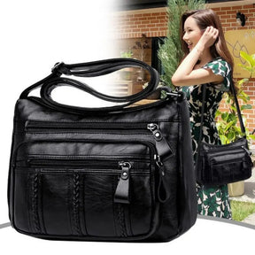 2024 New Middle-aged WOMEN'S Bag, Lightweight, Multi-layered, Large-capacity MOTHER'S Bag, Crossbody Bag, Elderly Bag, Shoulder