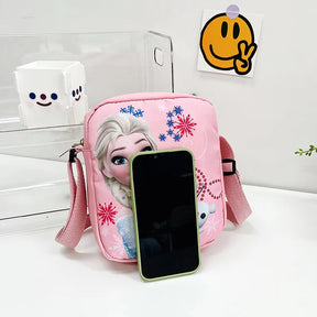 Disney 2023 New Princess Series Crossbody Bag "Frozen 2" Elsa Sophia Cartoon Shoulder Bag Girls Casual Fashion Handbag