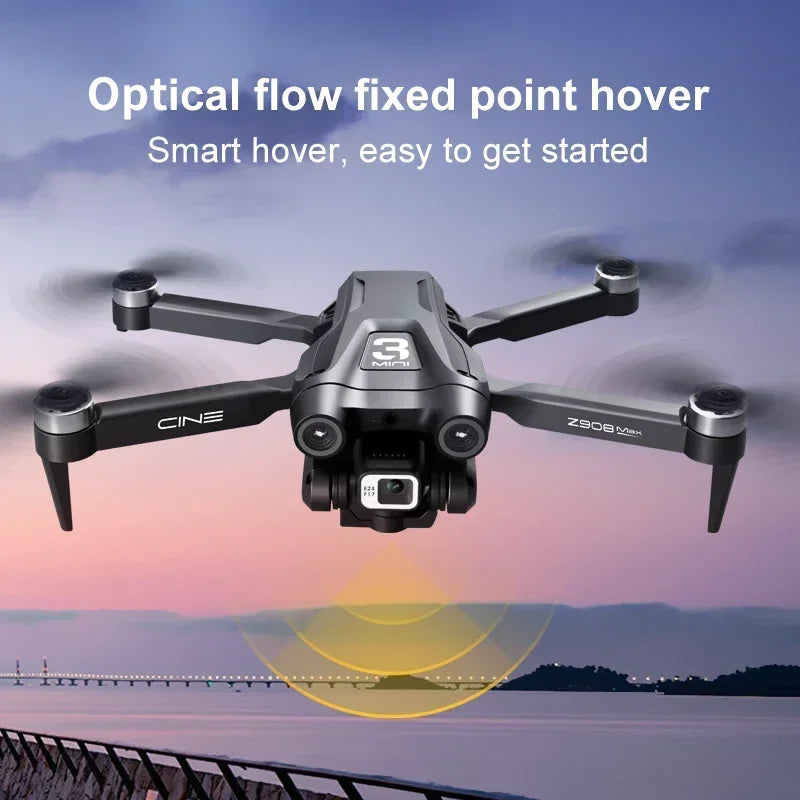 Z908 Pro Drone 8K Profesional HD Dual Camera Brushless Motor FPV Obstacle Avoidance Foldable Quadcopter RC Distance 5000M