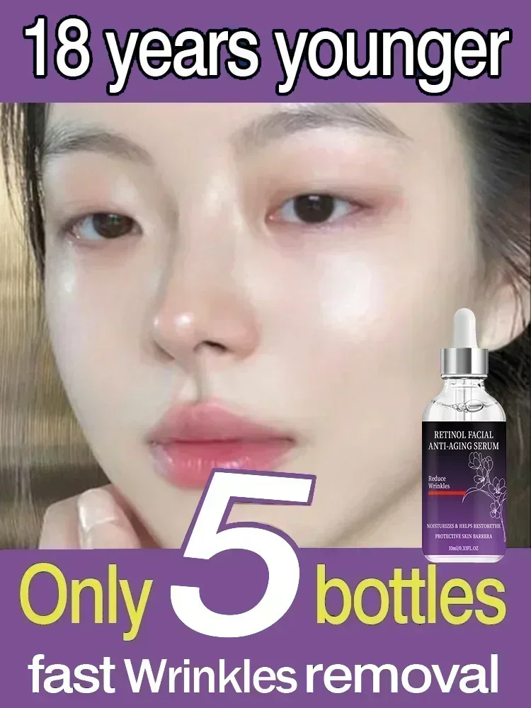 Anti Aging Face Serum Collagen Wrinkle Removal Hyaluronic Acid Forehead Fine Lines Lifting Facial Serum Skin Care Beauty0905