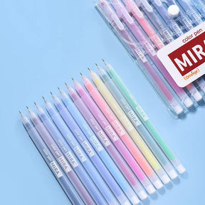 12 Colors Gel Pen Refill Set Box Kawaii 0.5mm Candy Colors Ballpoint Pens Student Office Writing Pens School Stationery