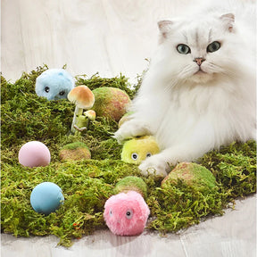 Smart Cat Toys Interactive Ball Catnip Cat Training Toy Pet Playing Ball Pet Squeaky Supplies Products Toy for Cats Kitten Kitty