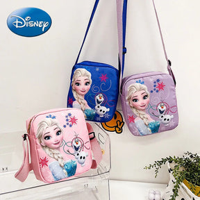 Disney 2023 New Princess Series Crossbody Bag "Frozen 2" Elsa Sophia Cartoon Shoulder Bag Girls Casual Fashion Handbag