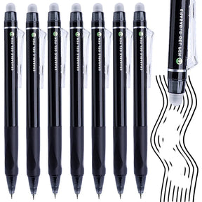 1/5/10Pcs Erasable Pen ST Tip Retractable 0.5mm Black Ink Gel Pens Stationery Supplies Aesthetic Kawaii Office School Pencils