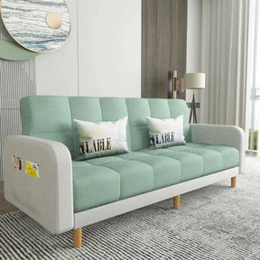 Multi functional foldable sofa bed, dual-use, economical, small-sized rental room, clothing store, fabric sofa, internet famous