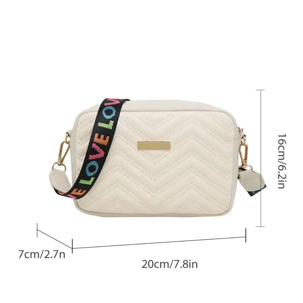 High Quality PU Shoulder Bags for Woman's Handbag Simple Crossbody Casual Messenger Bag Female Cool Shoulder Bags Phone Bag