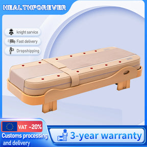 electric Jade massage bed Best Warm LCD Automatic Rolling  bedroom massage V3 Master LumbarFully Body Massage Bed Chair Relax