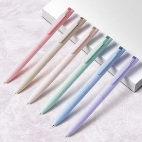 6pcs Colored Gel Pens for Note Taking, Pastel Gel Pens Colored Ink Quick Dry & No Smear, Retractable Cute Pen Fine Point 0.5mm f