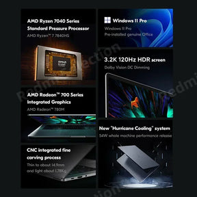 Xiaomi Laptop 2023 Redmi Book Pro 15 Ryzen R5-7640HS/R7-7840HS AMD 780M/760M 16G RAM 512G/1T 15.6Inch 3.2K 120Hz  Mi Notebook