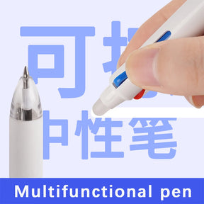 3 in 1 Erasable Gel Pen Set 0.5mm Black Blue Red Refills Multicolor Pen Washable Handle Office School Japanese Kawaii Stationery