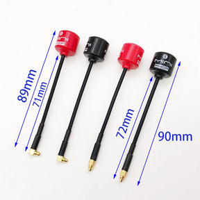 mini RHCP 5.8G Lollipop 4 Antenna high gain 2.8Dbi FPV Transmitter/Receiver SMA/RP-SMA/MMCX/UFL Antenna for RC FPV racing drone