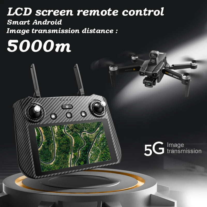 3-axis Gimbal Drone with Camera Professional 8K Dual Camera GPS Dron Thrower 360° Obstacle Avoidance FPV 5G Image Transmission