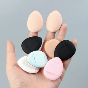 3/10pcs Mini Size Professional Cosmetic Cushion Puff Concealer Foundation Detail Puff Finger Puff Set Makeup Sponge Beauty Tool