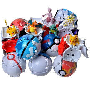 18 Styles New Pokemon Pokeball Deformation Toys Pikachu Charmander Blastoise Mewtwo Action Figure Anime Model Children's The Toy