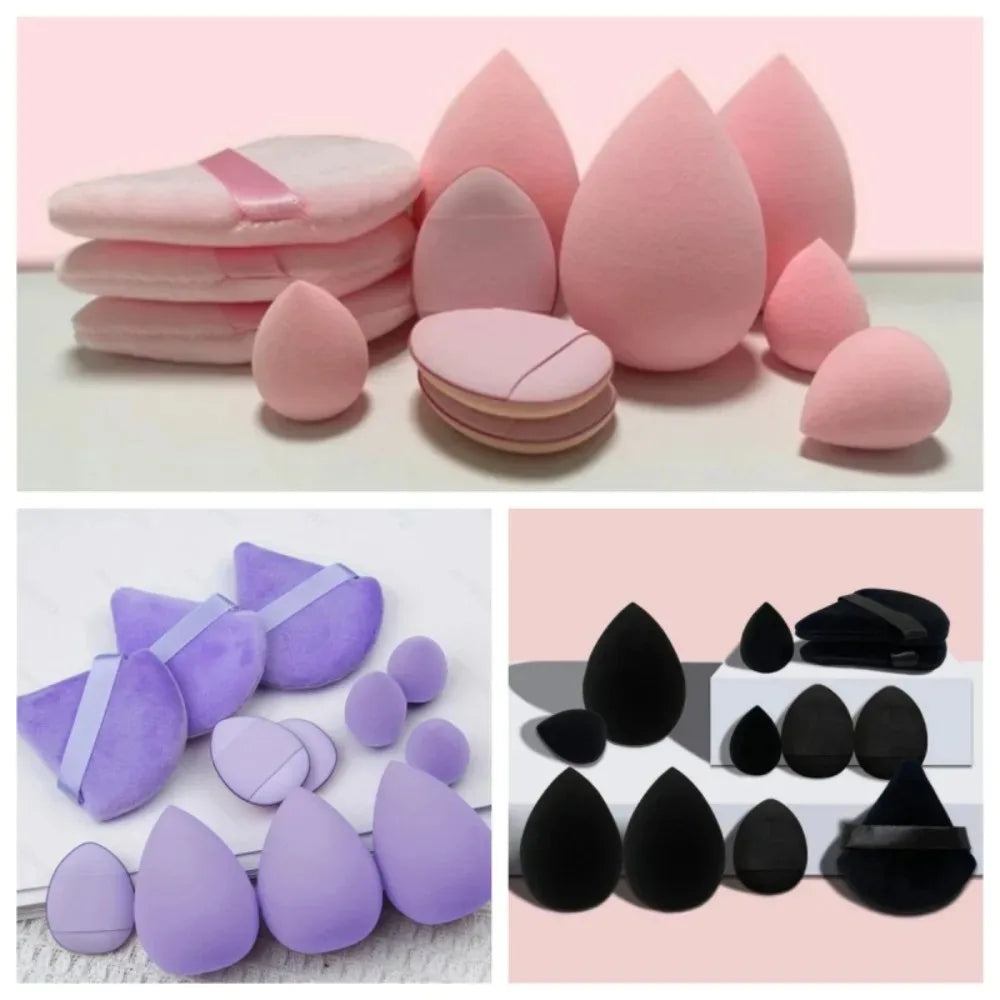 12pcs Makeup Sponge Blender Beauty Egg Soft Cosmetic Puff Foundation Sponges Powder Puff Women Make Up Accessories Beauty Tools