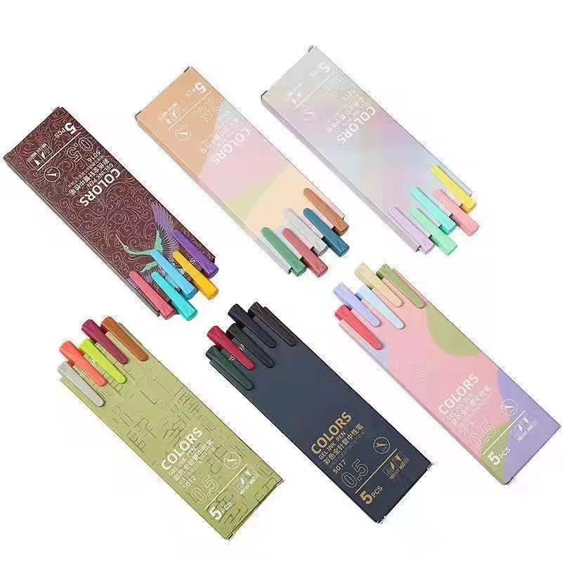 30 Colors Hand Account Gel Pen Morandi Macaron Retro Color Gel Pen Ins Simple Student Only Japanese Style Notes korean stationer