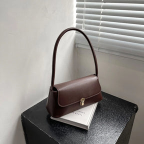 Women's Shoulder Bag Handbag Retro Underarm Bag Fashion Simple Solid Color New Hand Shoulder Bag