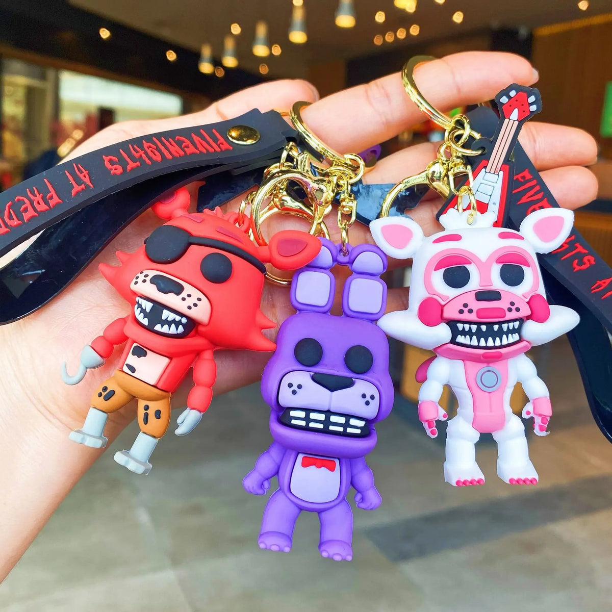 2024 new cartoon action figure FNAF Fredy's Faz Bear Model Toy 5-night Fredy Gift Keychain