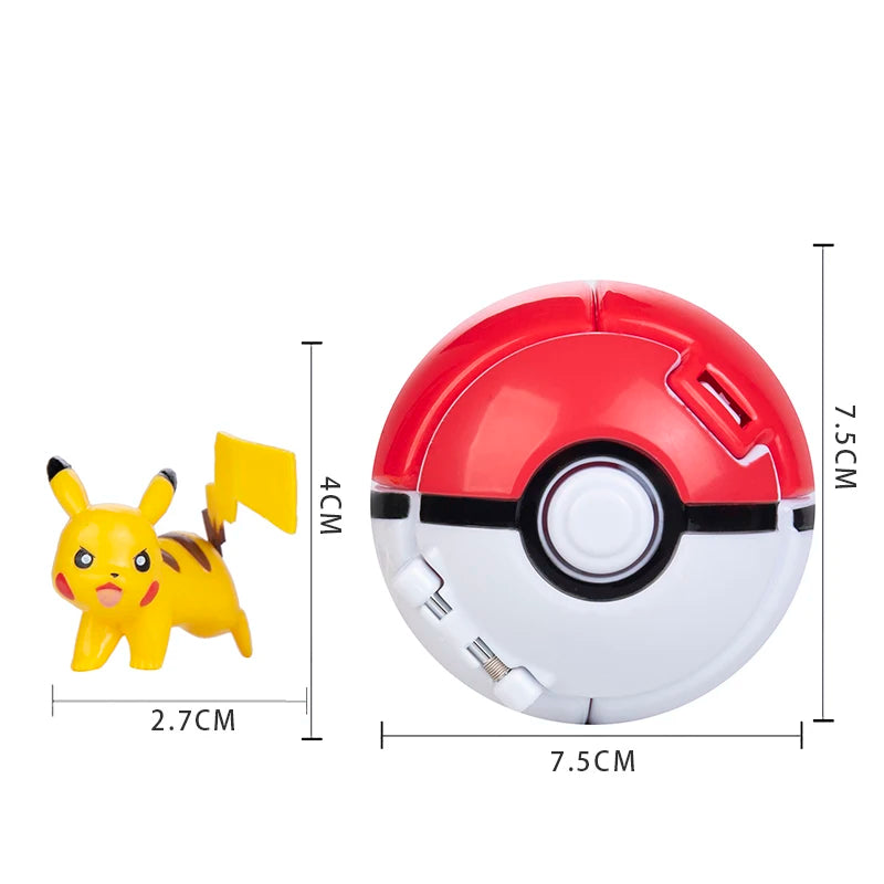 18 Styles New Pokemon Pokeball Deformation Toys Pikachu Charmander Blastoise Mewtwo Action Figure Anime Model Children's The Toy