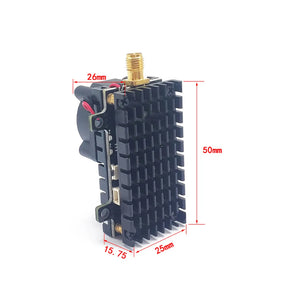 2W 2000mW 5.8G 48CH FPV Transmitter Drone VTX with Cooling Fan RP-SMA Male Antenna for Fixed-wing Airplanes FPV Racing RC Drone