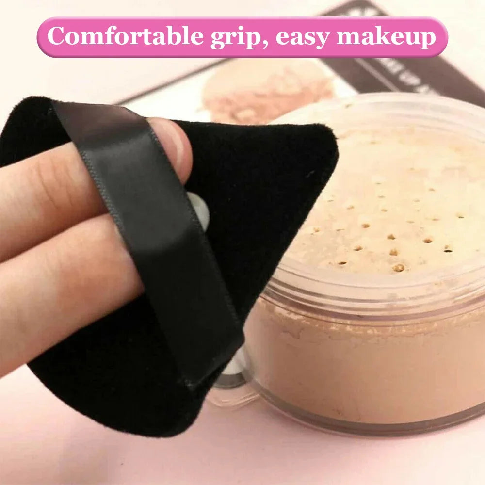 2/6Pcs Triangle Powder Puff Face Makeup Sponge Soft Velvet Cosmetic Puff Blender Beauty Foundation Sponge Make Up Accessories