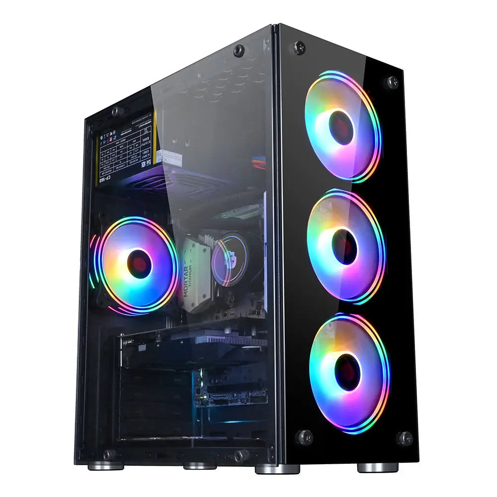 Aotesier Hot selling gamer desktop computer build in Win10 16GB Ram SSD 1TB hdd GTX 1050Ti Core E5-2650 processor new gaming pc