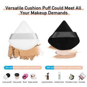 2/6Pcs Triangle Powder Puff Face Makeup Sponge Soft Velvet Cosmetic Puff Blender Beauty Foundation Sponge Make Up Accessories