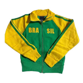 Y2K Aesthetic Brazilian Green Oversized Sweatshirt 2023 Men Women Letter Embroidery Zipper Hoodie Vintage Gothic Jacket Men Coat