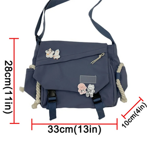 Nylon Handbags Shoulder Bag Large Capacity Crossbody Bags For Teenager Messenger Bag Student School Bags