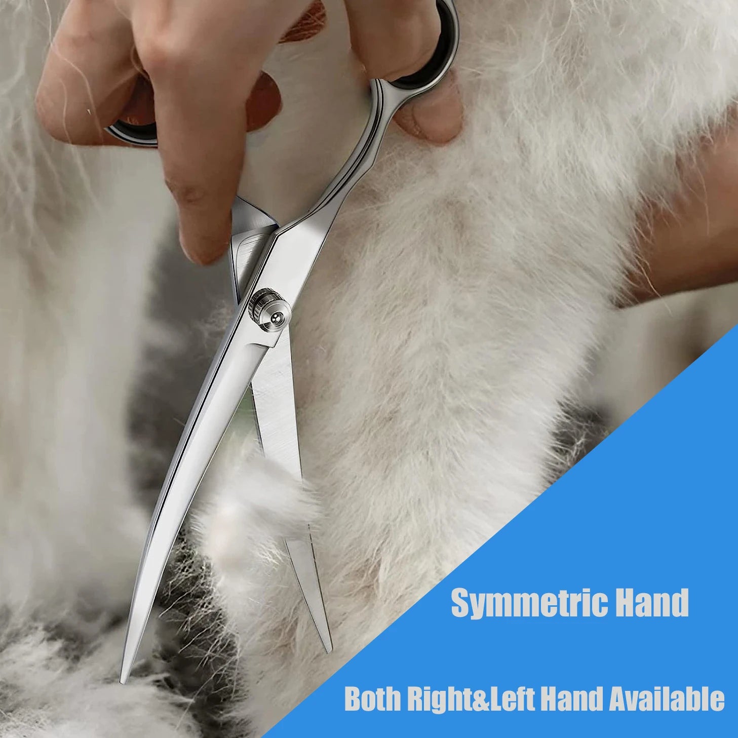 Pet Hair Scissors Grooming Stainless Steel Dog Scissors Pets Shears Animal Cutting Feet Ear Eye Hair Trimming