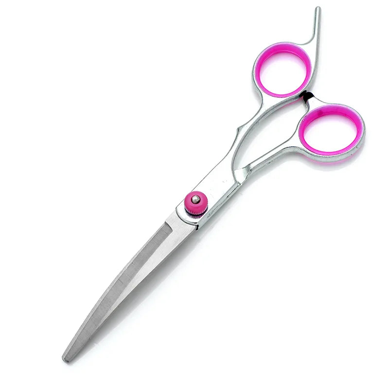 Professional Dog Grooming Scissors with Safety Round Tips,Heavy Duty Titanium Stainless Steel Up-Curved Pet Grooming Scissors