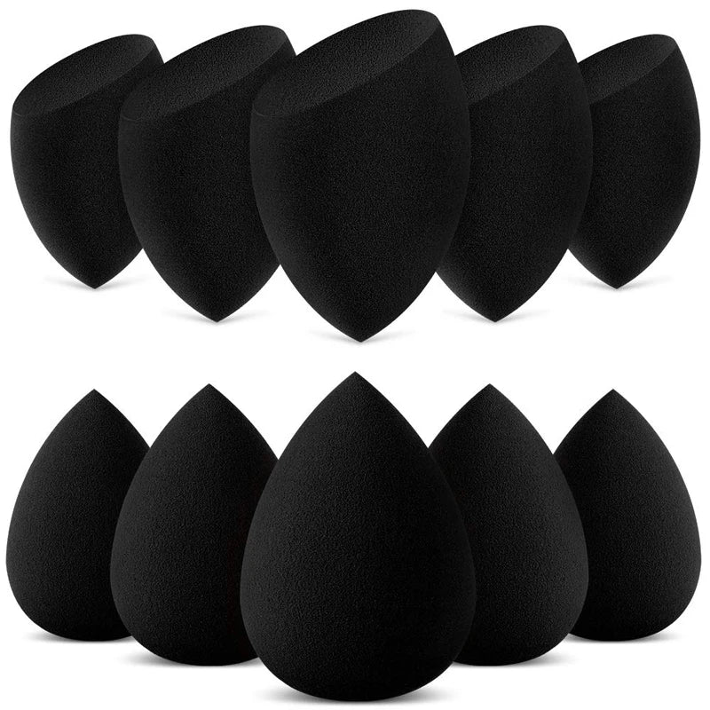 10 Pcs Makeup Sponges Blender Set Beauty Cosmetic Foundation Blending Applicator Puff, Flawless for Liquid Cream Powder Puff